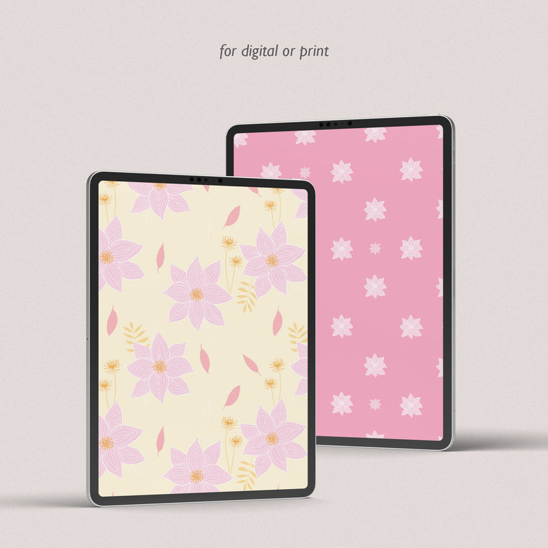 Floral Wonder Digital Paper Pack - Seamless Patterns