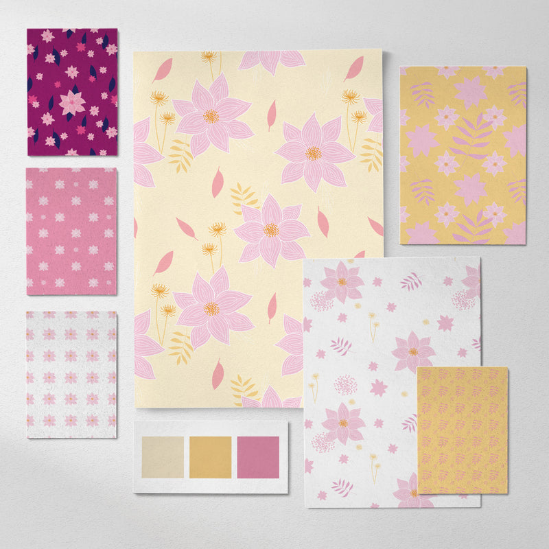 Floral Wonder Digital Paper Pack - Seamless Patterns