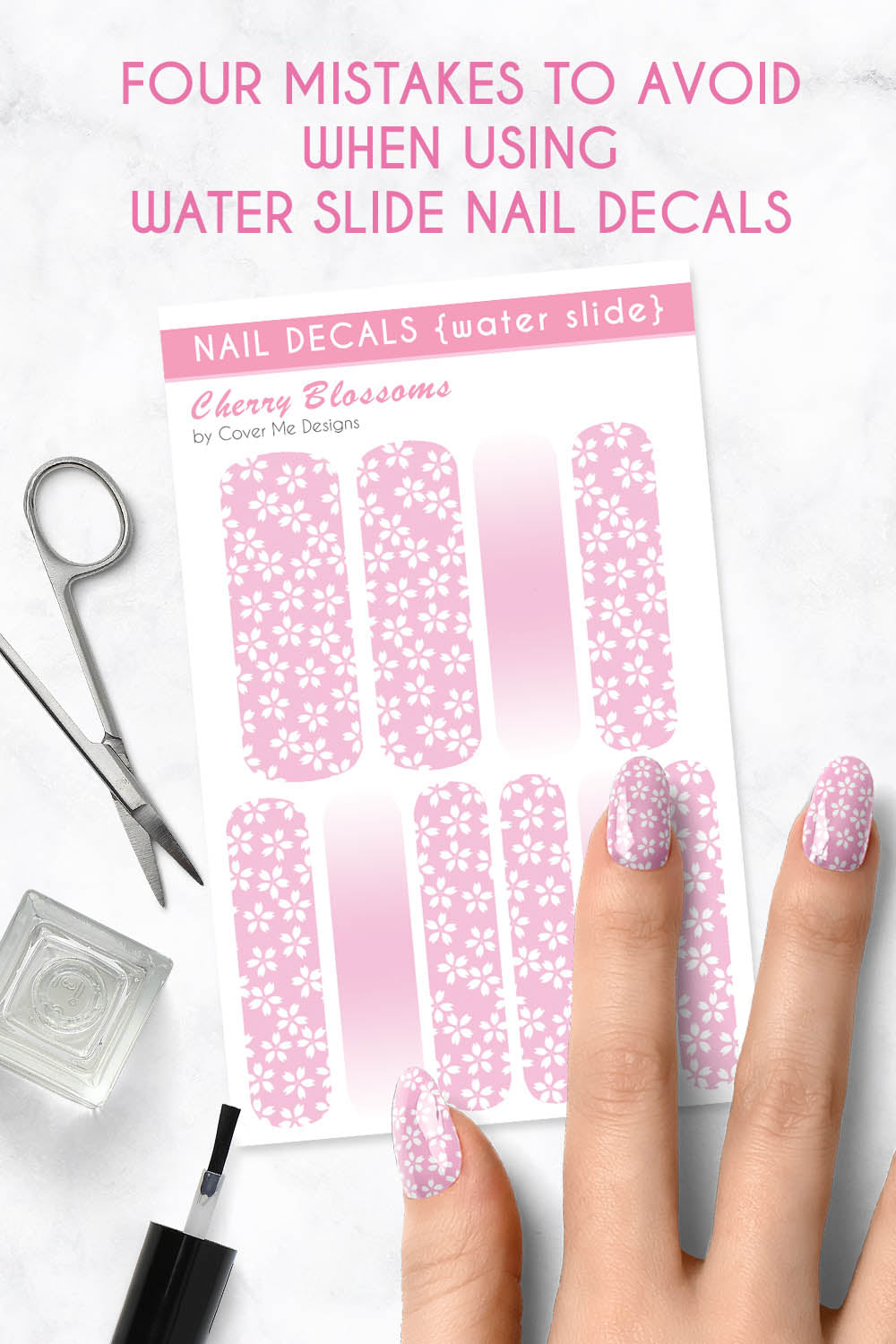 Four Mistakes to Avoid When Using Water Slide Nail Art Decals
