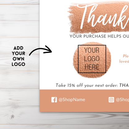 Thank You Card Template Bundle  – 7 Customizable Templates