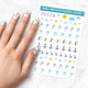 Beach Day Printable Nail Decals