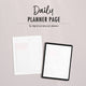 Blush Pink Minimalist Planner Page - Daily - for use in physical or digital planners