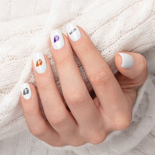 Boo Halloween Ghost Printable Nail Decals