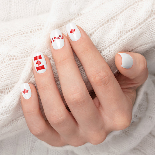 Canada Flag Printable Nail Decals