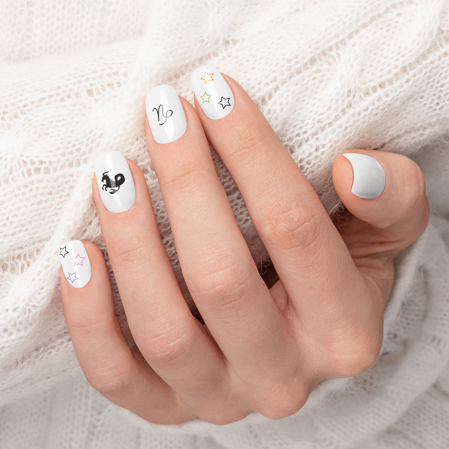 Capricorn Zodiac Printable Nail Decals