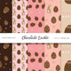 Chocolate Easter Eggs Digital Paper Pack - Seamless Patterns