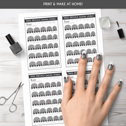 Lacy Printable Nail Decals