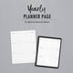 Minimalist Yearly Planner - Customizable and Printable - for use in physical or digital planners