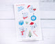 Polar Bear Christmas Printable Sticker Sheet - Print and Cut at Home 4x6 - Silhouette and Cricut Compatible