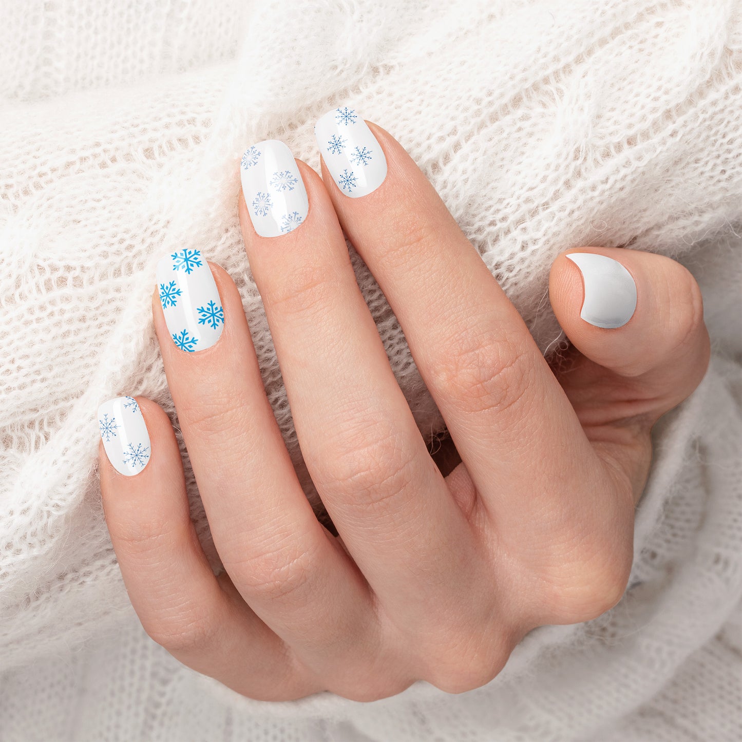 Snowflake Printable Nail Decals