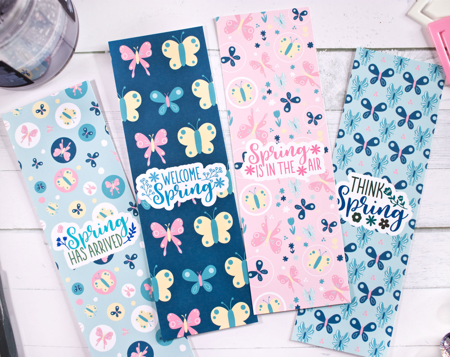 Spring Butterfly Printable Bookmarks