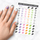 aries zodiac nail art decal sheet