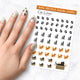 cat lover kitty nail art decal sheet