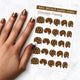 chocolate frosting nail art decal sheet