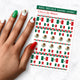 cinco de mayo mexican flag nail art decal sheet