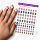 day of the dead nail art decal sheet