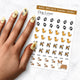 dog lover puppy nail art decal sheet