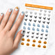 happy halloween nail art decal sheet