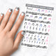 musical music note nail art decal sheet