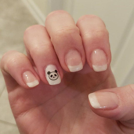 panda nail art decal