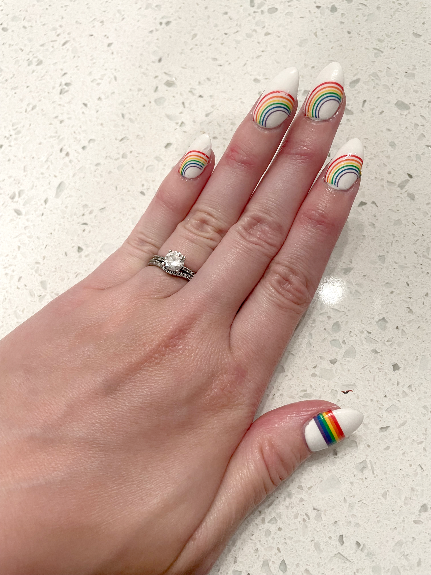 OMG Rainbows Printable Nail Decals