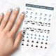 shark jaws nail art decal sheet