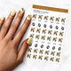 shiba dog nail art decal sheet