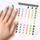 virgo zodiac nail art decal sheet