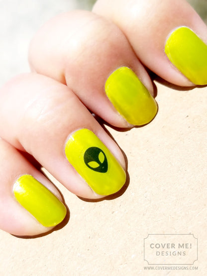 UFO Printable Nail Decals